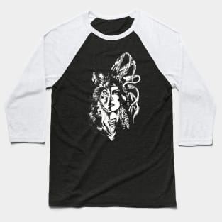 Indian Wolf Baseball T-Shirt